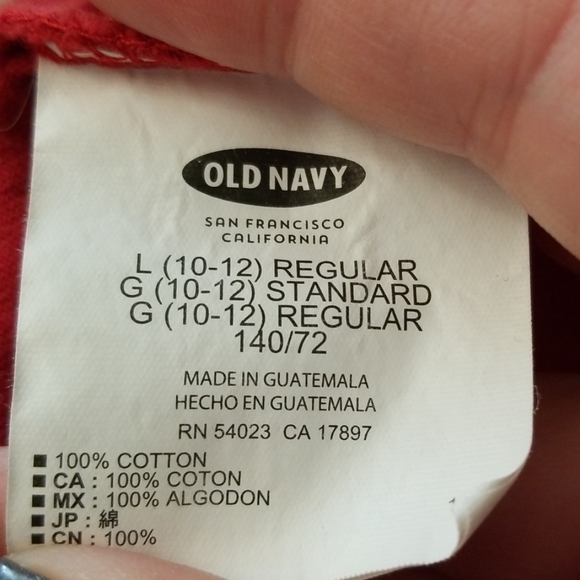 Boys Long Sleeve Tee, Old Navy, sz L - Picture 5 of 5